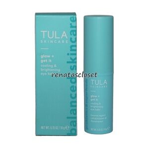 Tula Skincare Glow + Get It Cooling & Brightening Eye Balm NWT/NIB